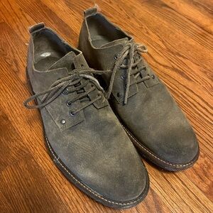 Ecco Brown Oxfords with Suede Finish